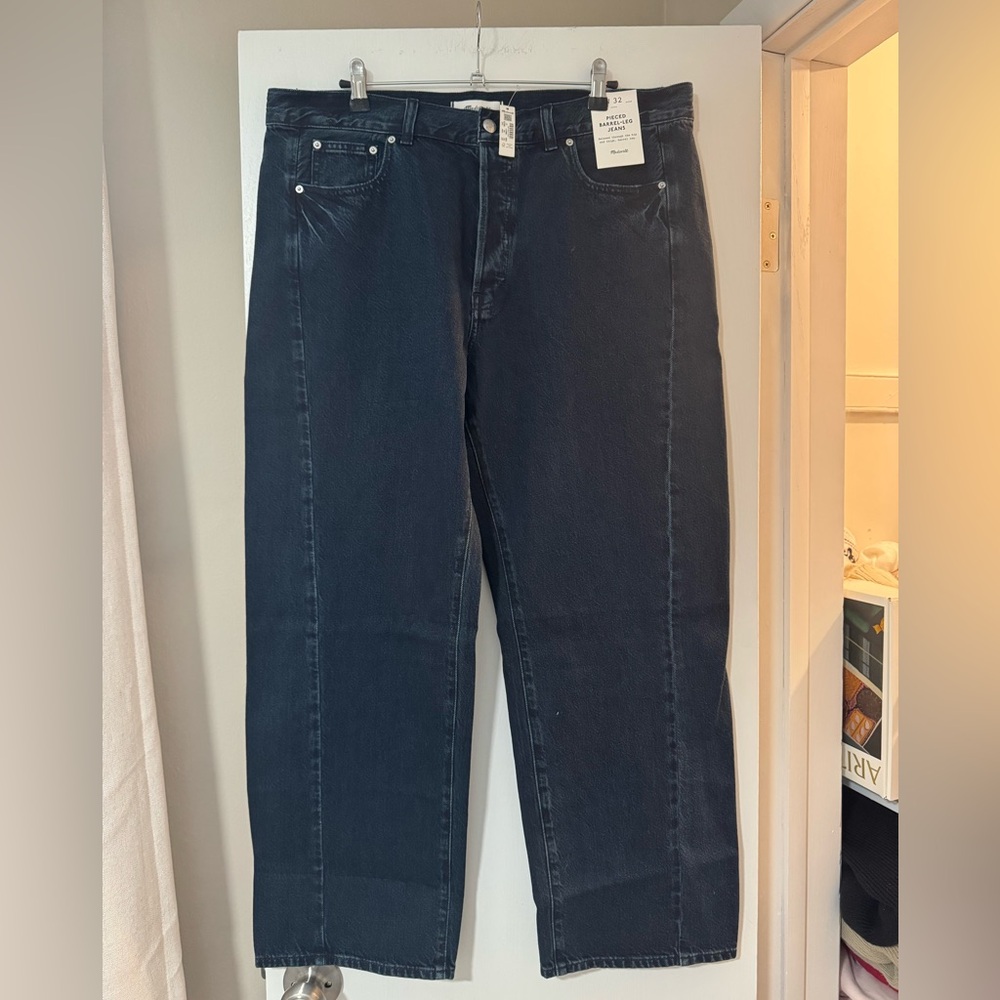 The Pieced Barrel-Leg Full-Length Jean